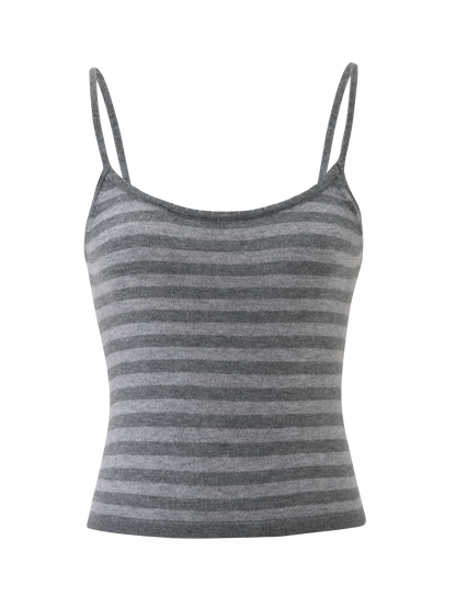 LEORA TOP - GREY STRIPE