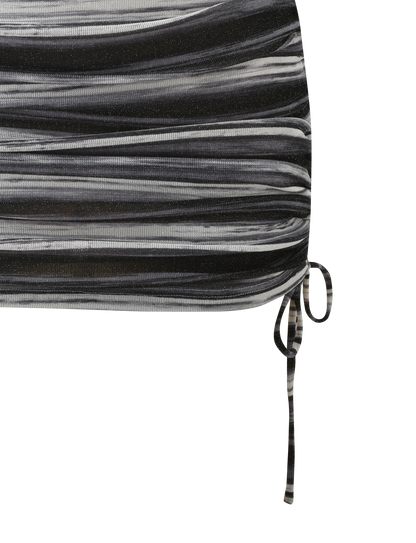 BRAELYN MINI SKIRT - GREY STRIPE