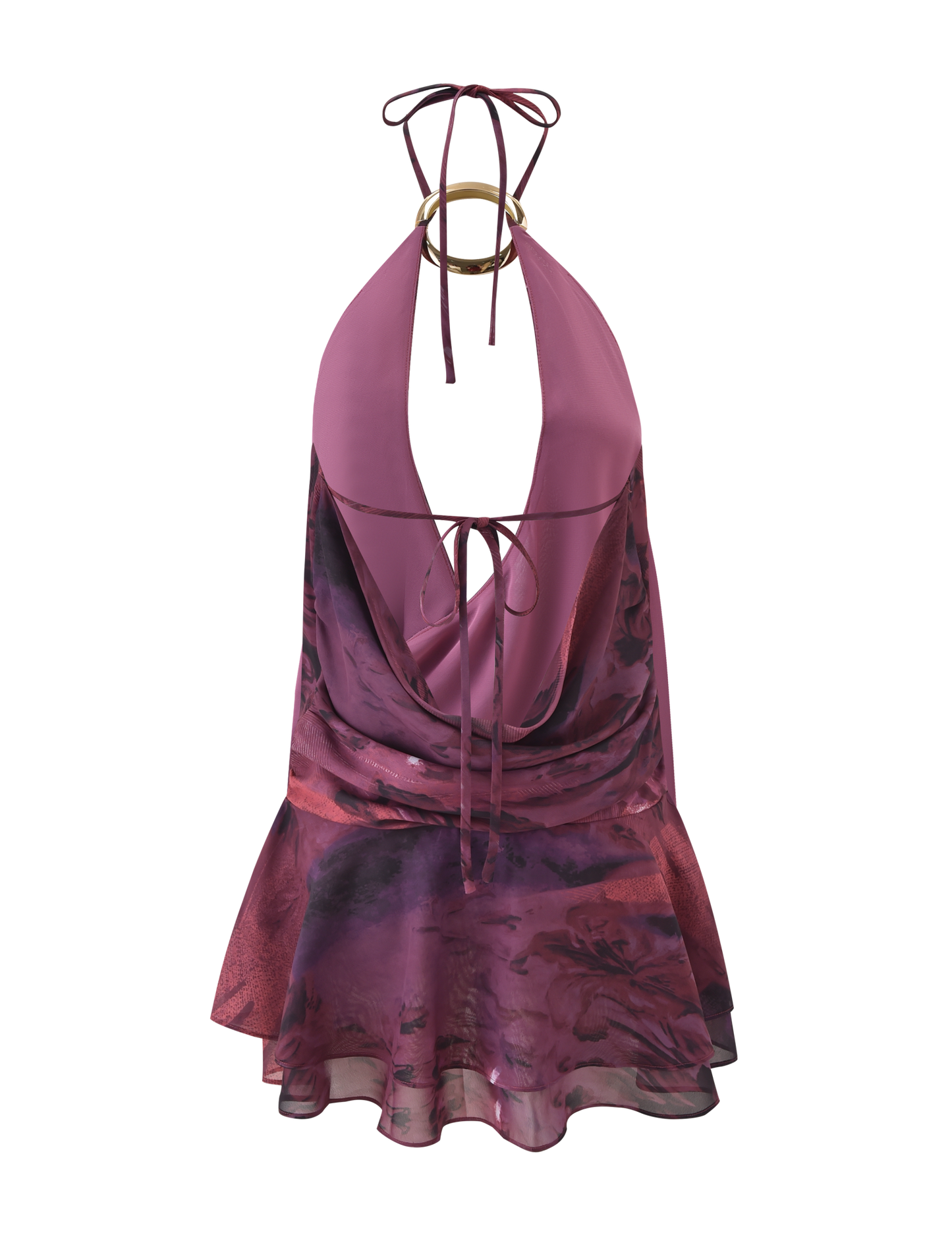 INDIGO MINI DRESS 2.0 - BURGUNDY ROMANTICA