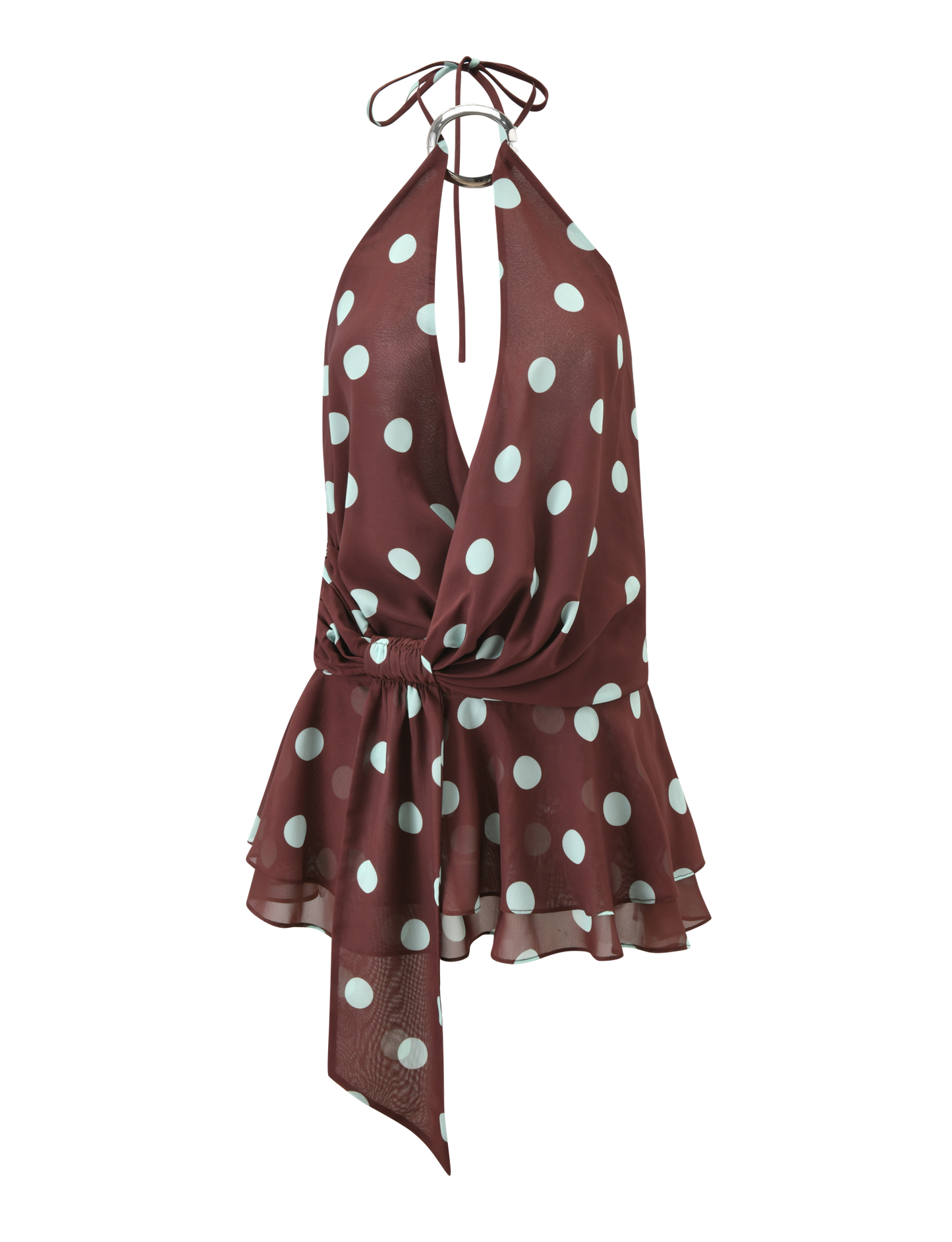 INDIGO MINI DRESS 2.0 - CHOCOLATE BLUE DOT