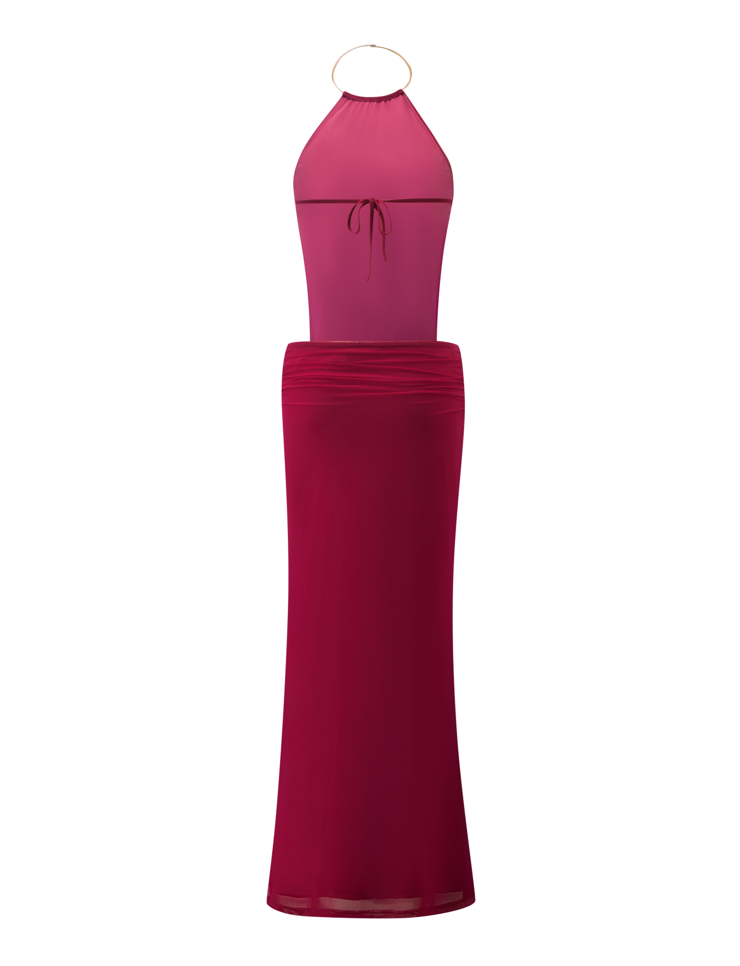 EVANNA MAXI DRESS - BERRY