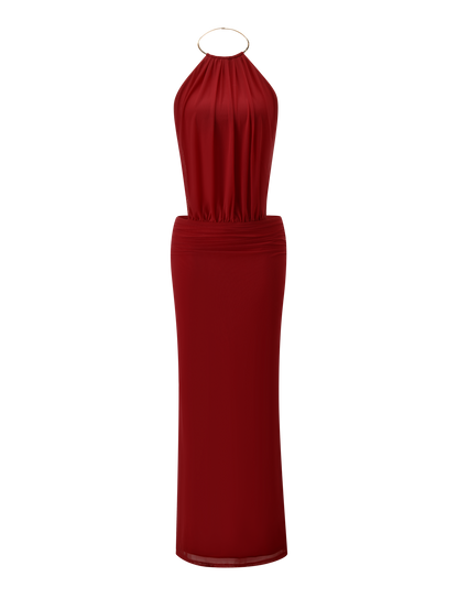 EVANNA MAXI DRESS - RED