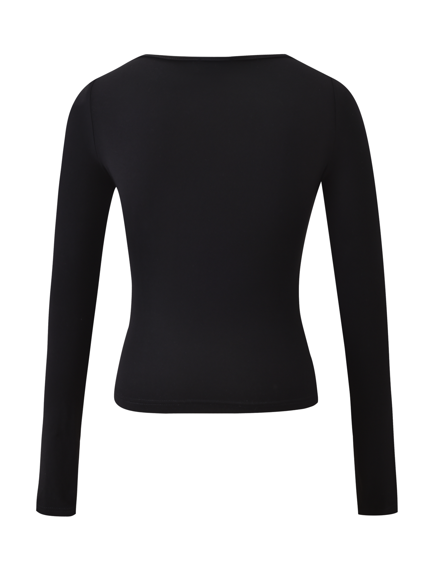 DAMELA LONG SLEEVE TOP - BLACK
