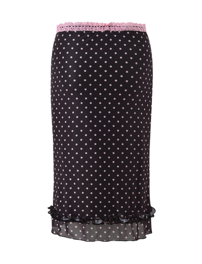 AMARA MIDI SKIRT - BLACK