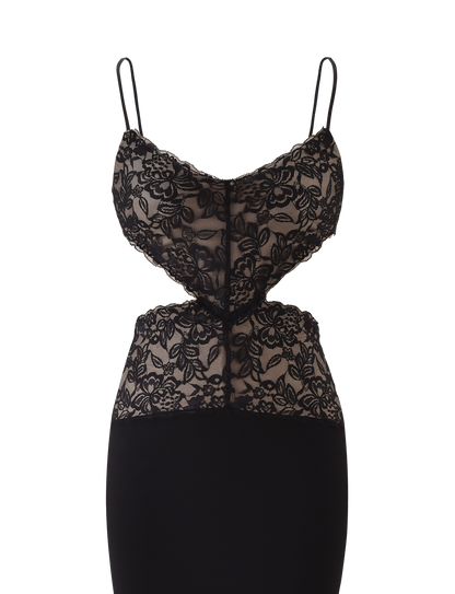 WISTERIA MAXI DRESS - BLACK