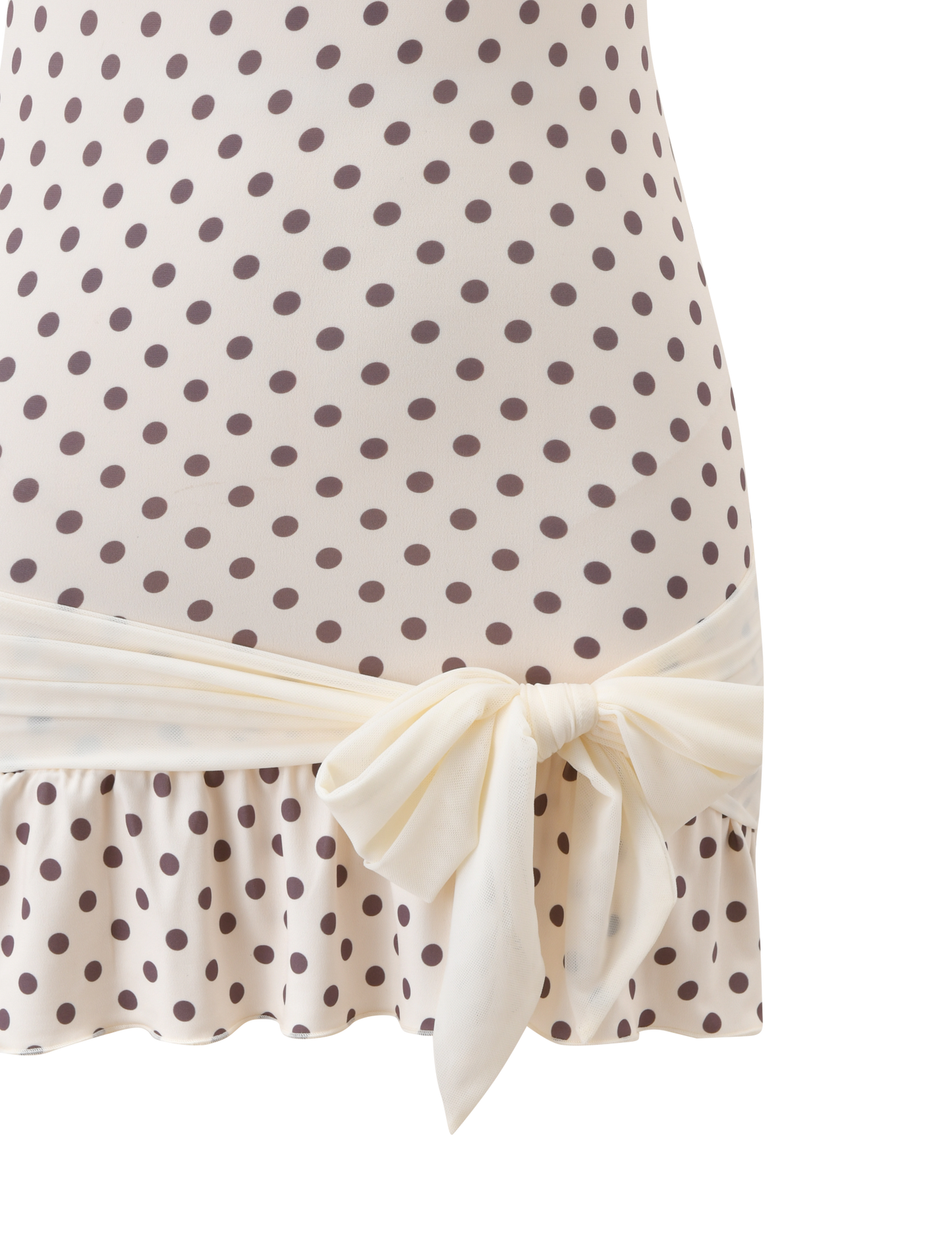 TOVE MINI DRESS - WHITE POLKA DOT