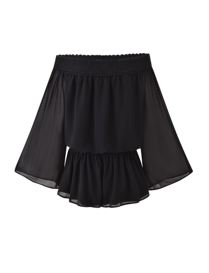 TESSIE PLAYSUIT - BLACK
