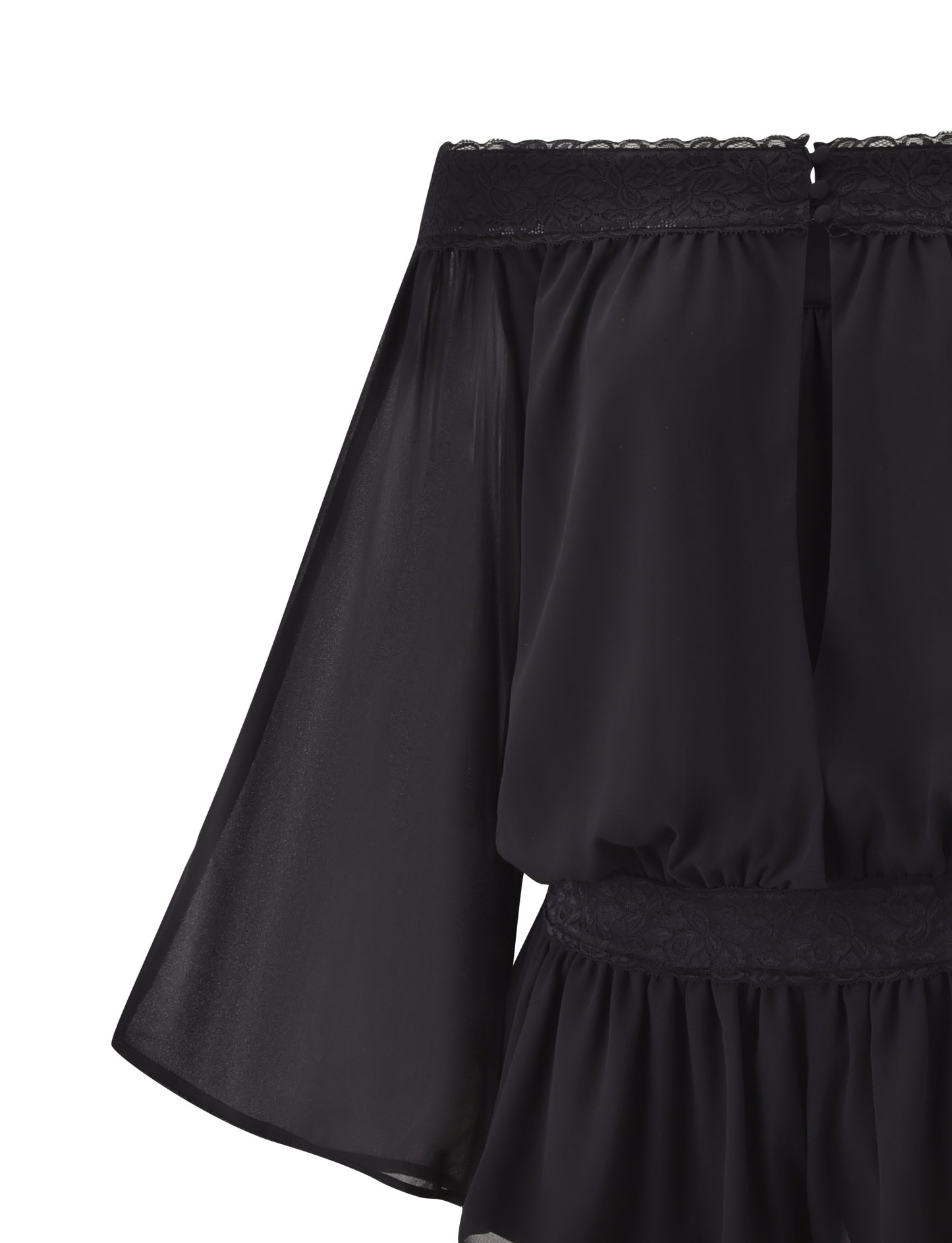 TESSIE PLAYSUIT - BLACK