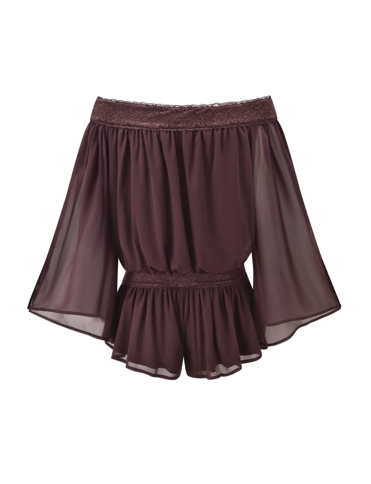 TESSIE PLAYSUIT - BROWN
