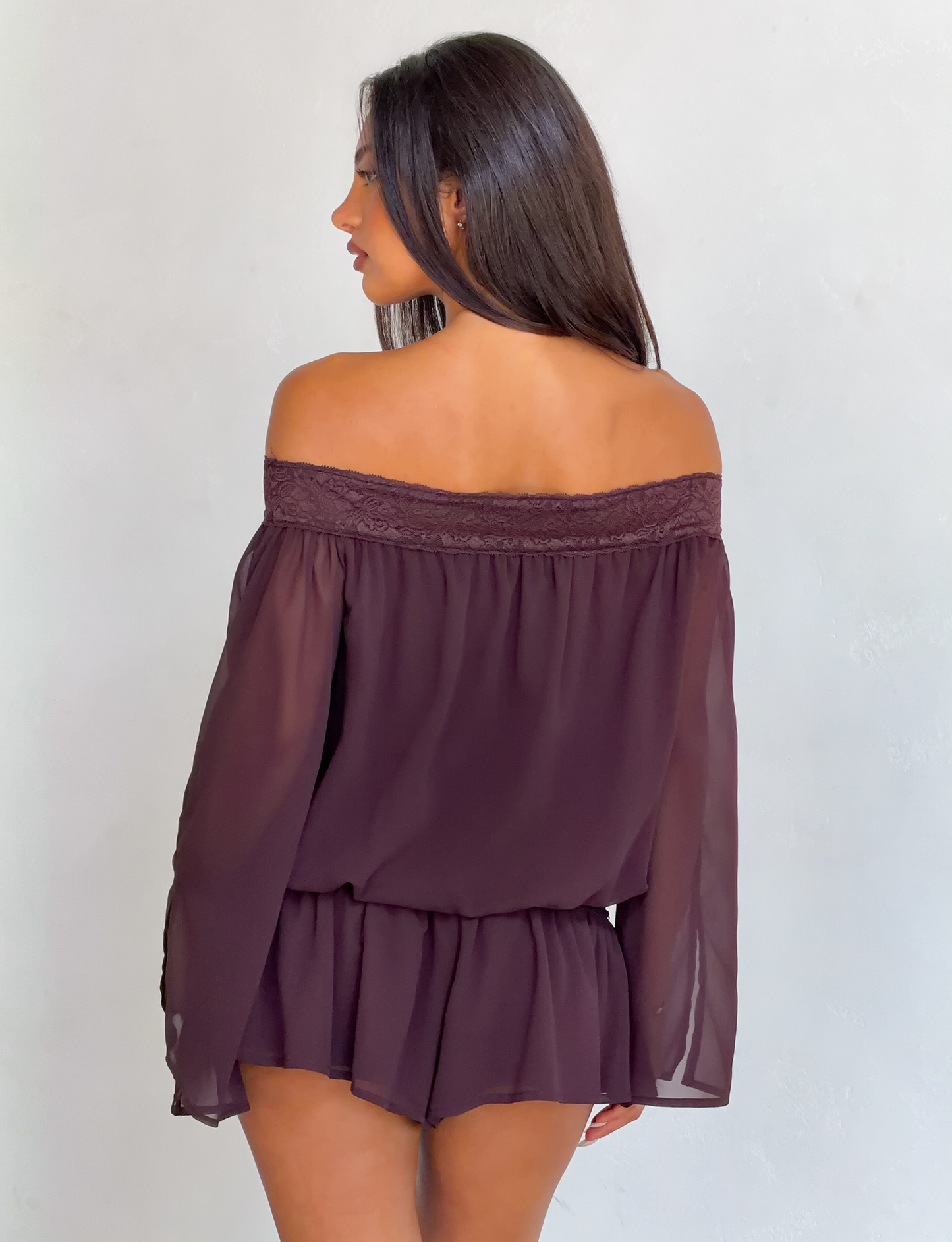 TESSIE PLAYSUIT - BROWN
