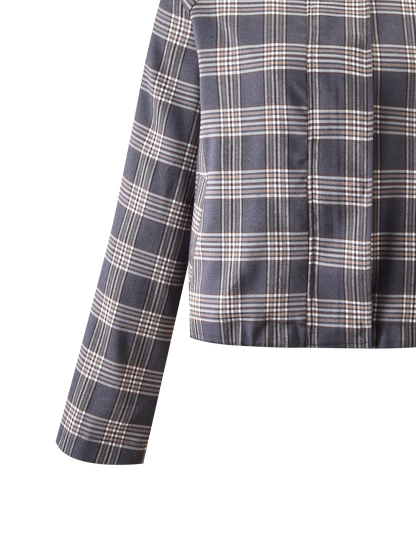 LENNEX JACKET - GREY CHECK