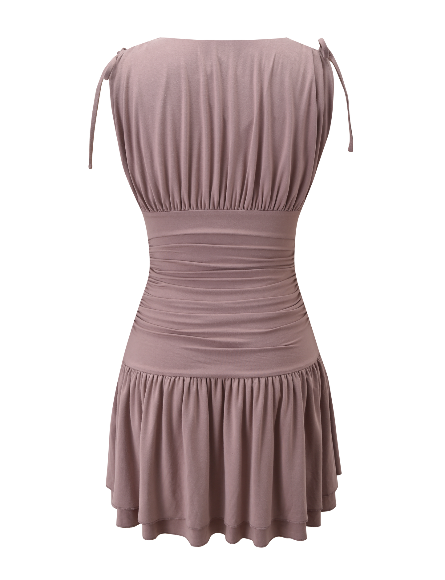 HALONA MINI DRESS - MOCHA
