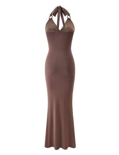 ZENEVA MAXI DRESS - MOCHA