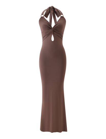ZENEVA MAXI DRESS - MOCHA