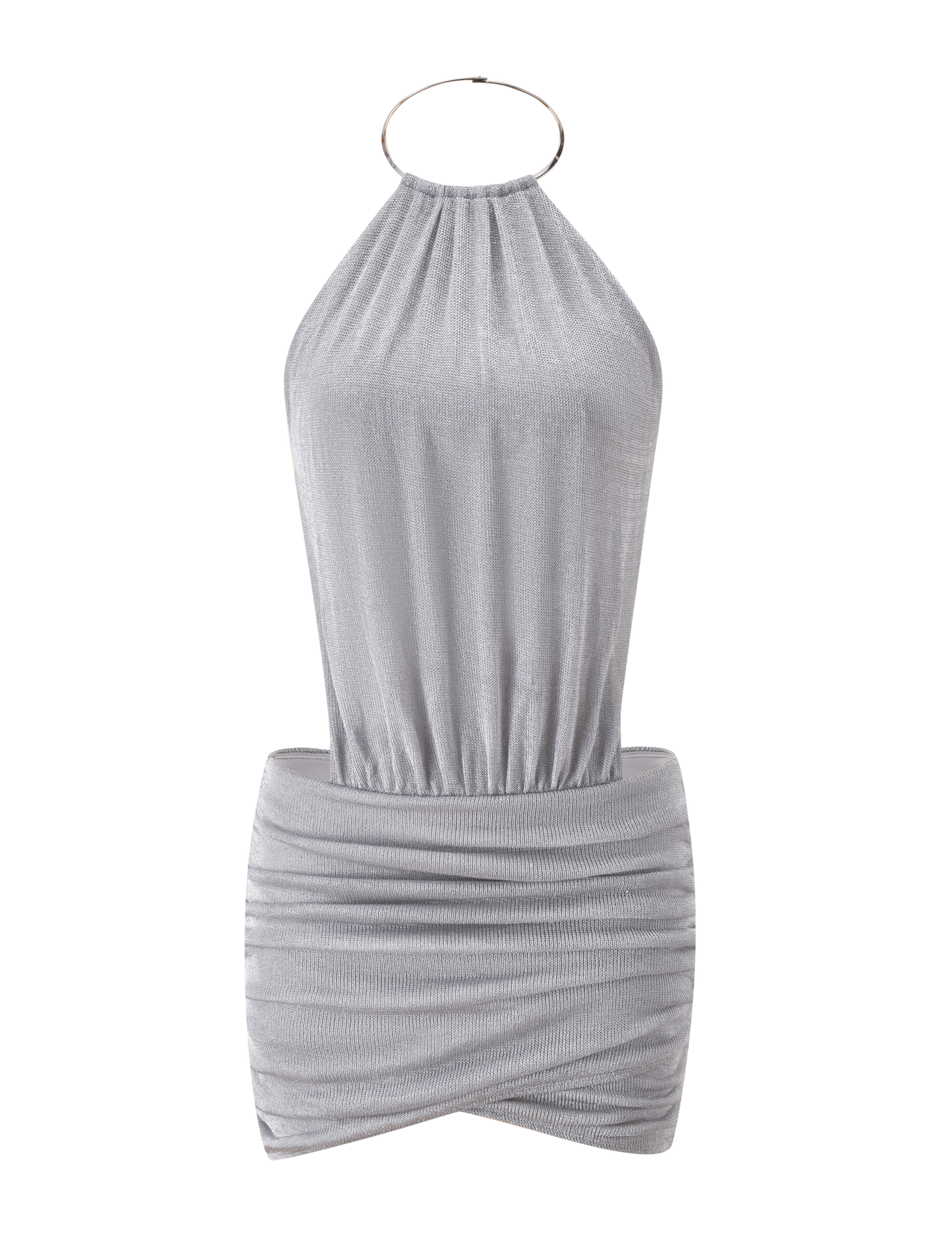 EVANNA MINI DRESS - SILVER