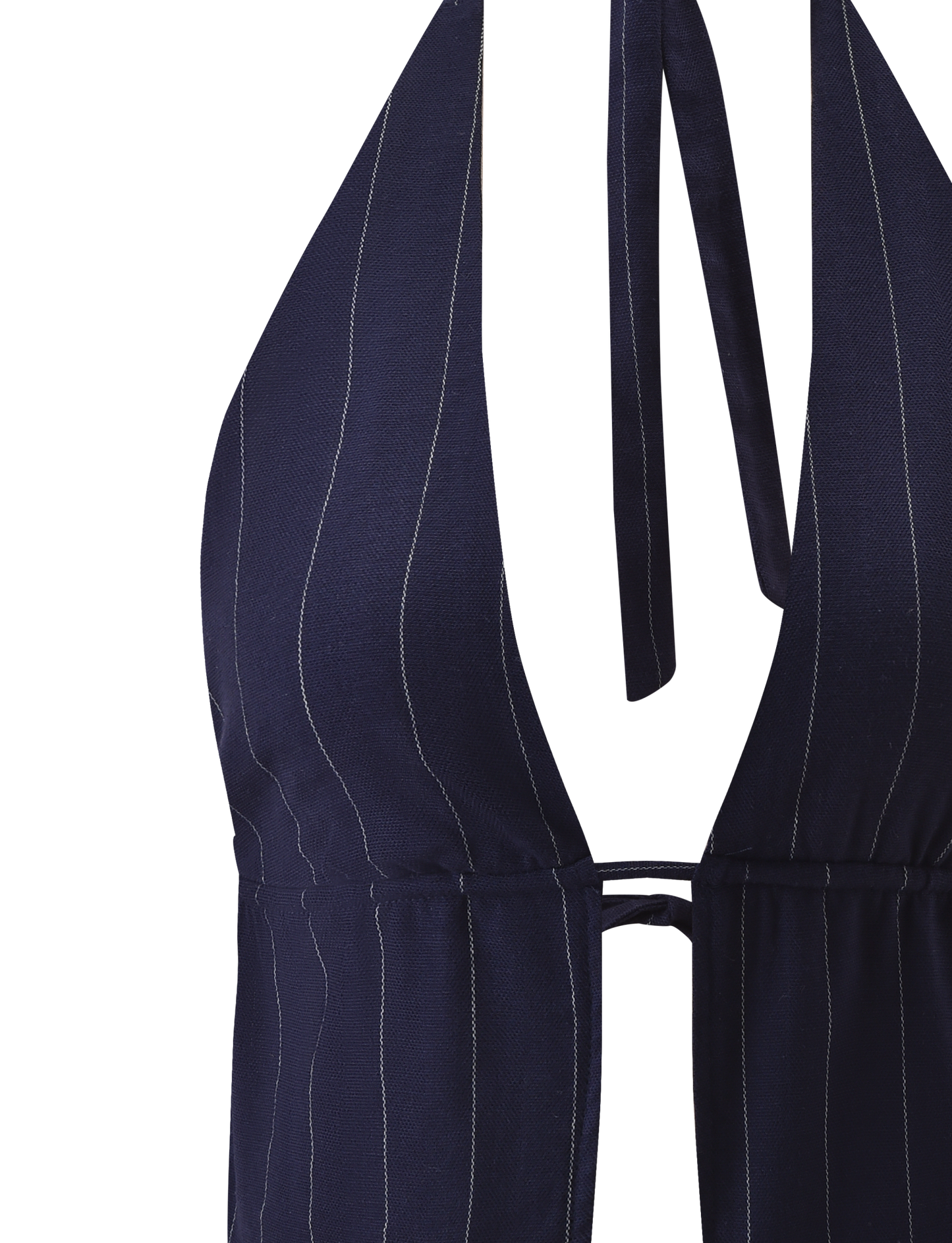 LAINEY TOP - NAVY PINSTRIPE
