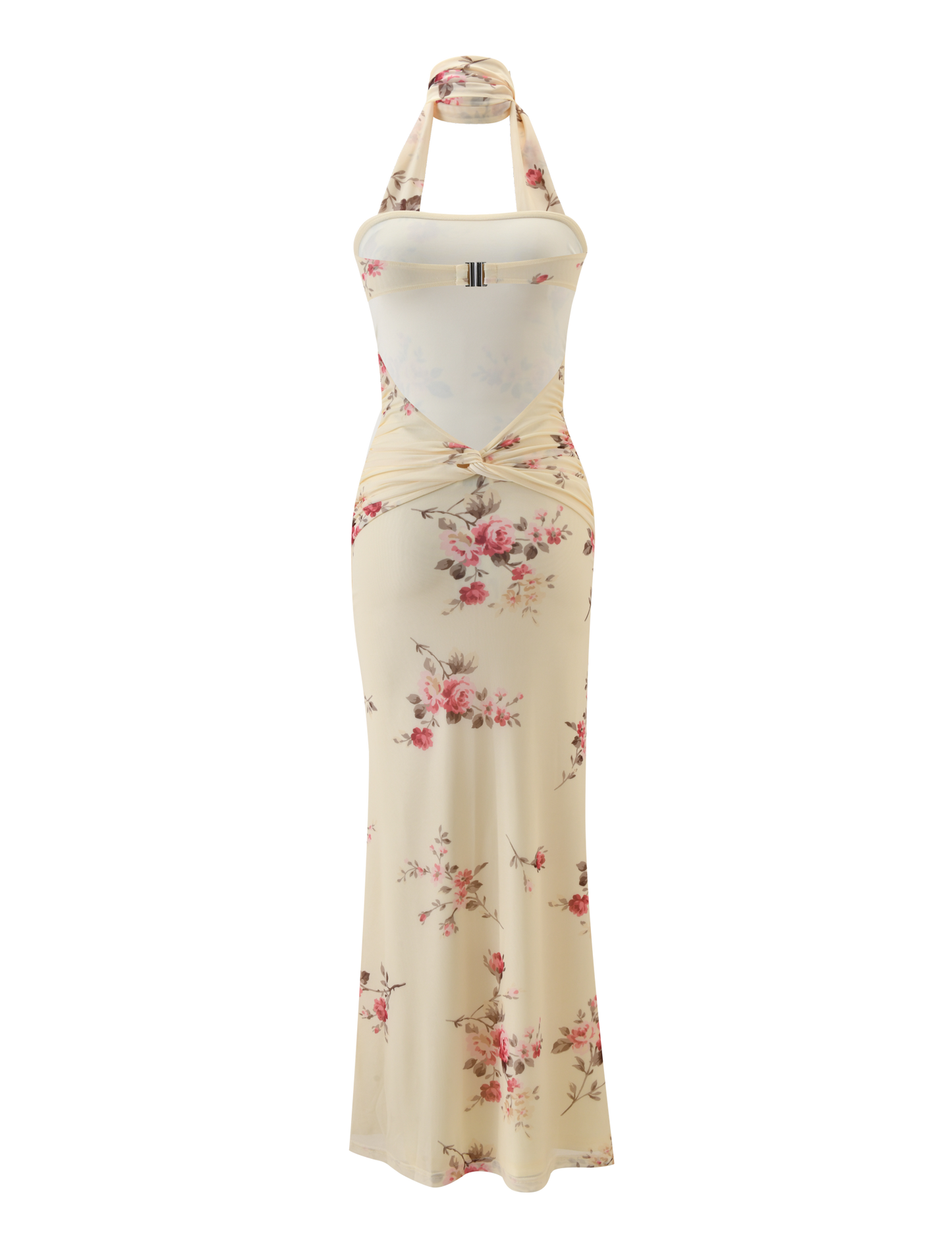 DANIELA SCARF DRESS - YELLOW FLORAL