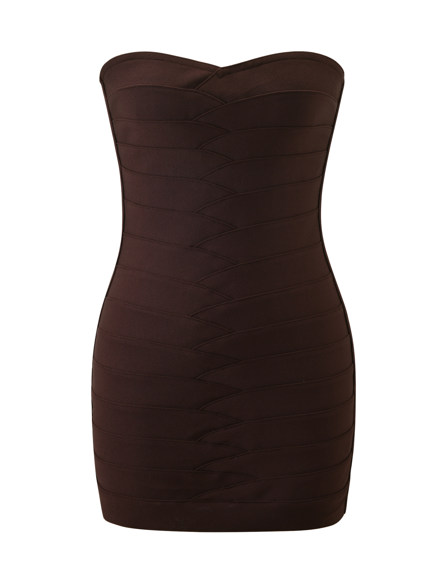NIYA BANDAGE DRESS - CHOCOLATE