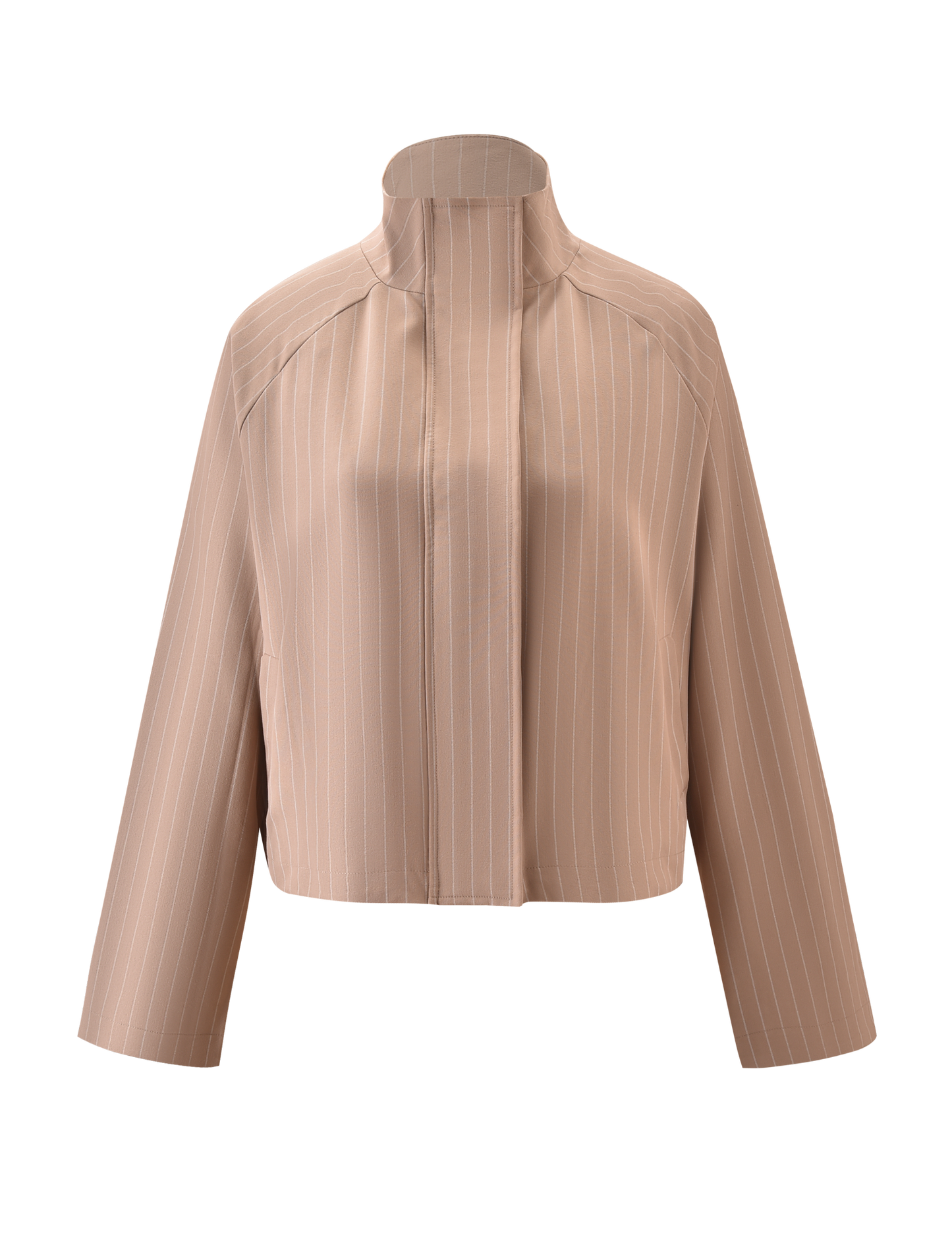 LENNEX JACKET - TAN PINSTRIPE