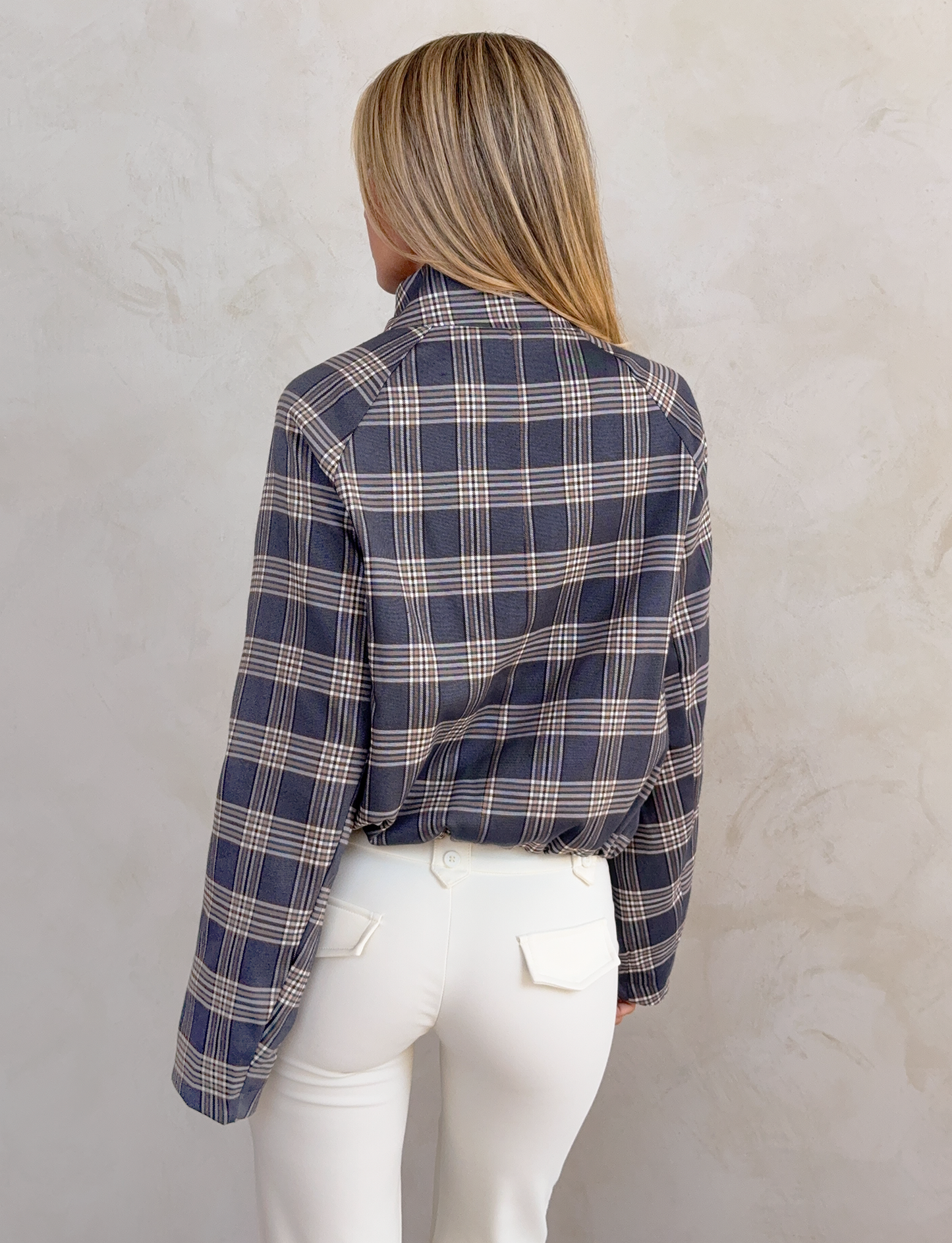 LENNEX JACKET - GREY CHECK