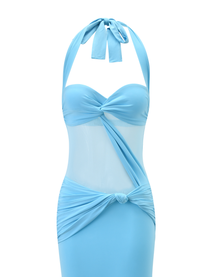DAPHNIA DRESS - AQUA