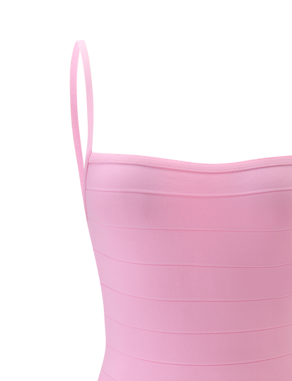 MIDORI BANDAGE DRESS - BABY PINK