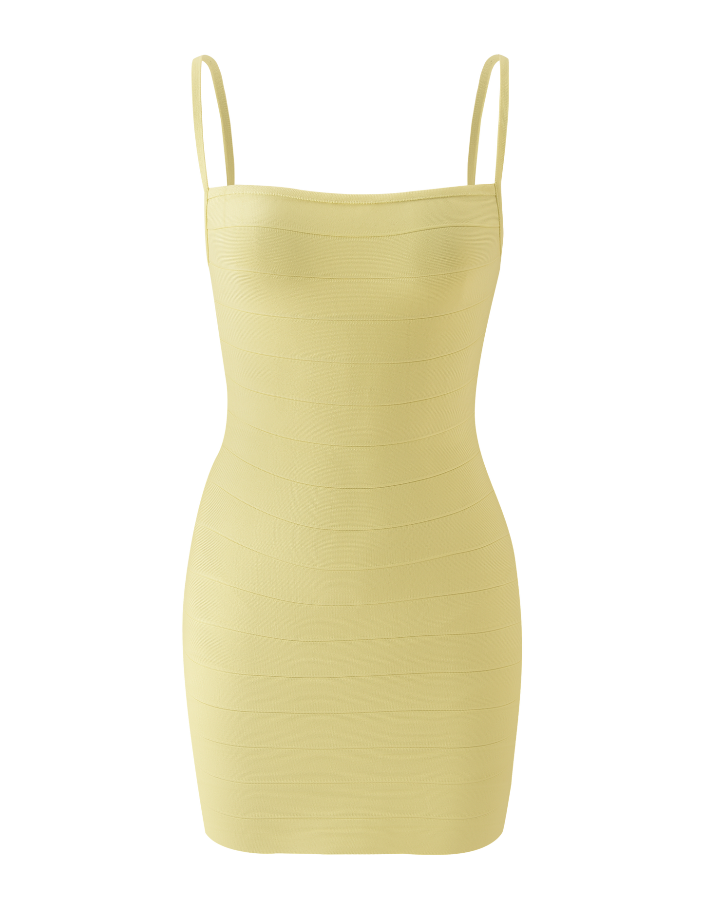MIDORI BANDAGE DRESS - YELLOW