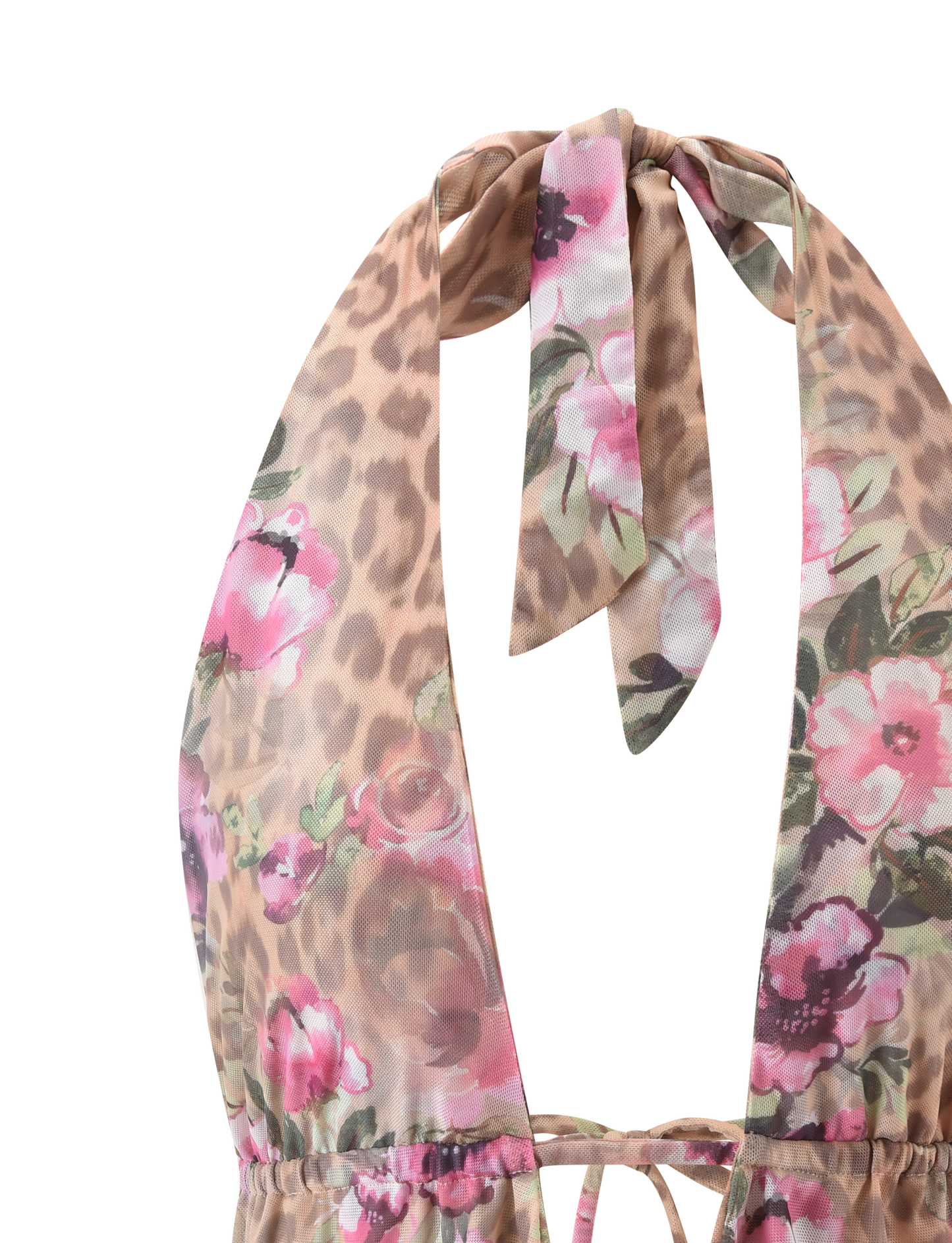 RISA TOP - LEOPARD FLORAL