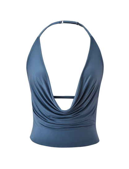 THARA TOP - SLATE BLUE