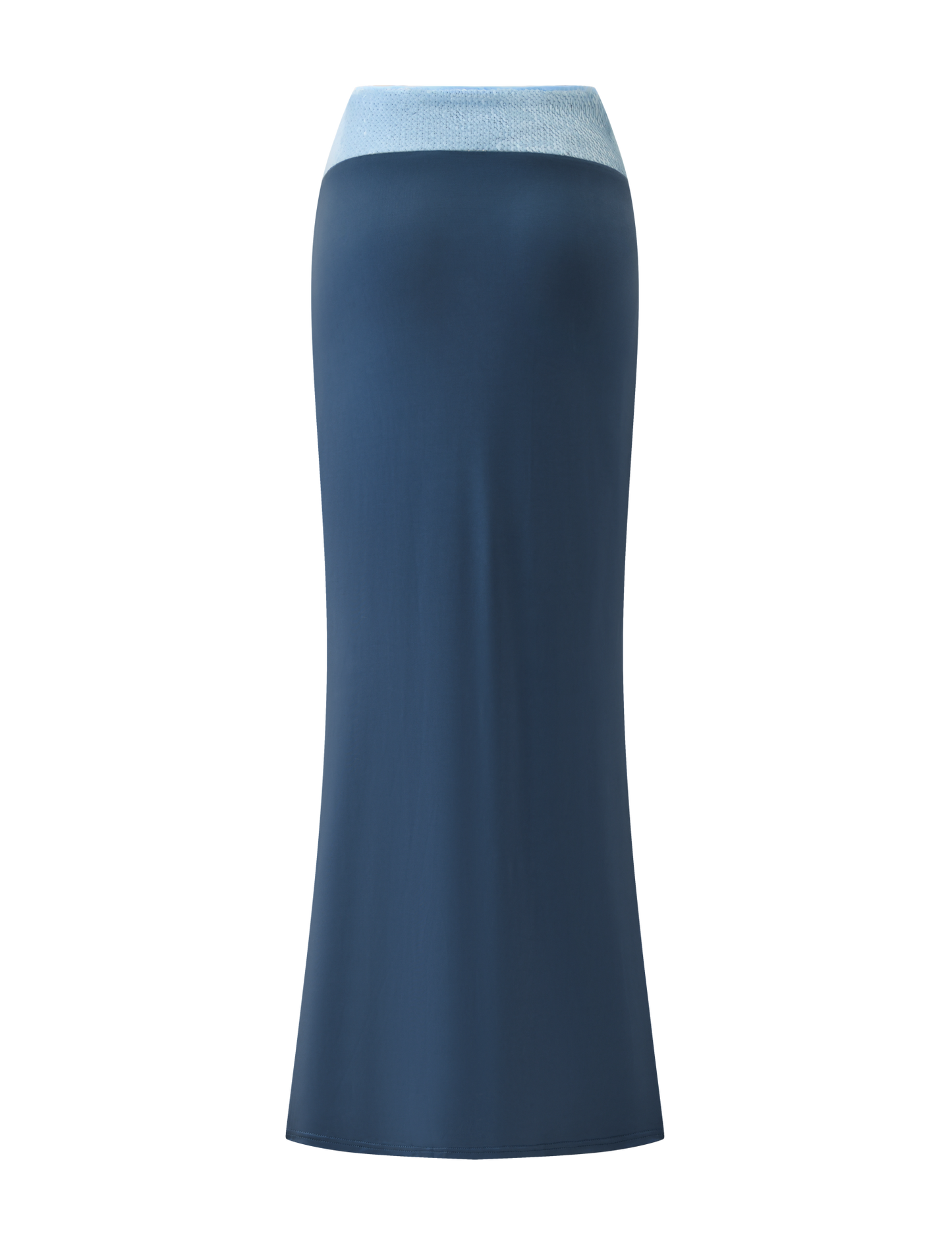 THARA MAXI SKIRT - SLATE BLUE