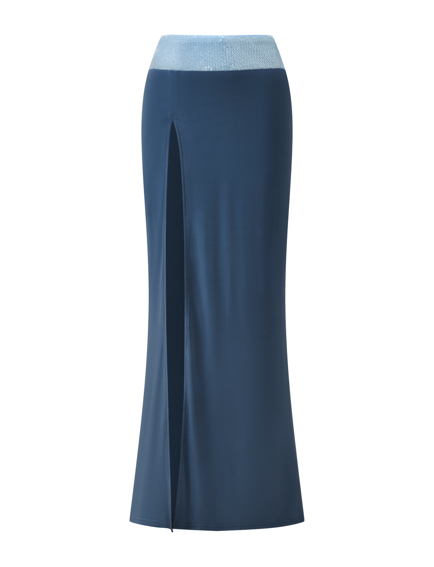 THARA MAXI SKIRT - SLATE BLUE