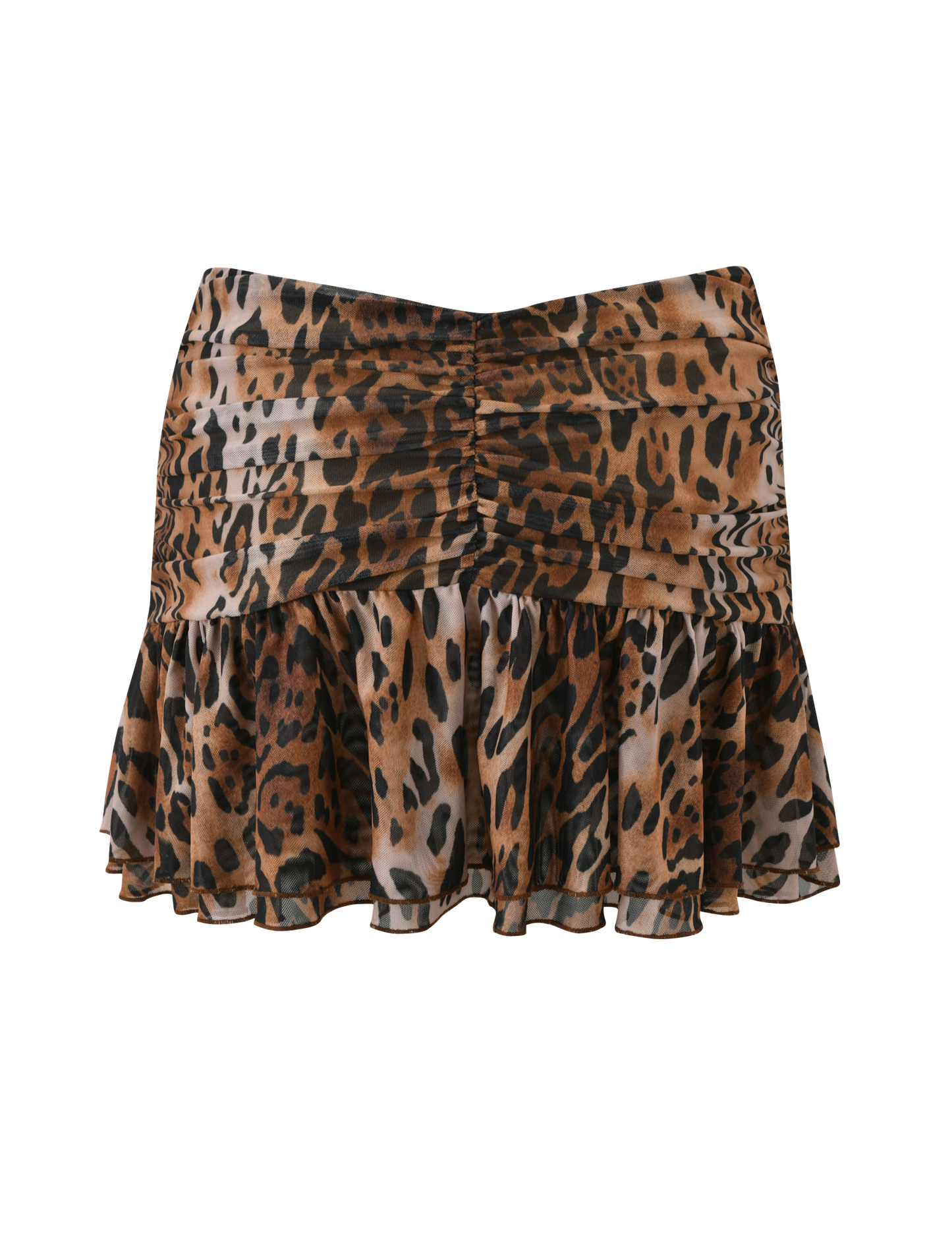 AZALEA TWIST MINI SKIRT - LEOPARD