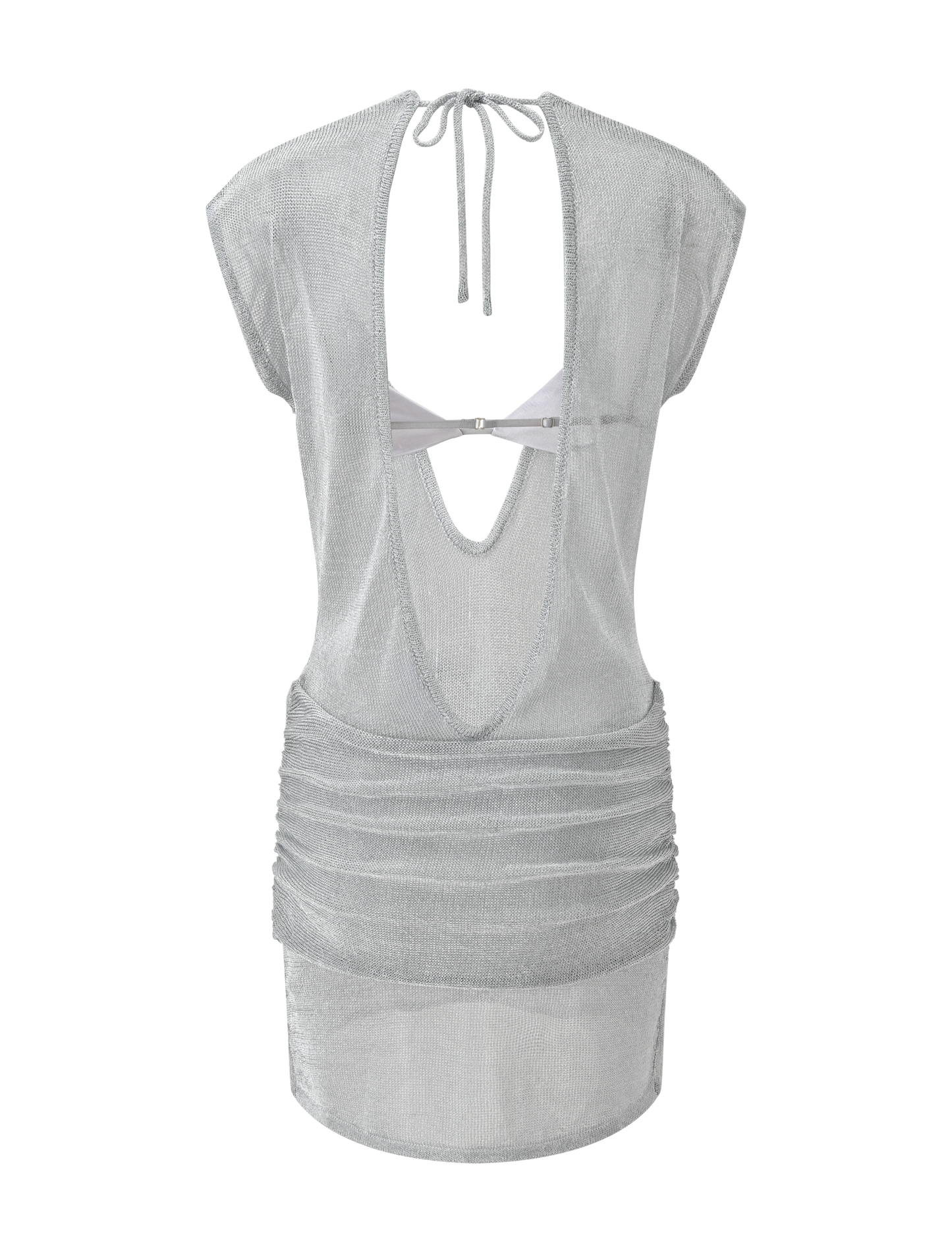 ZOSIA MINI DRESS - SILVER
