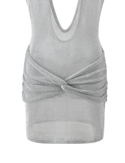 ZOSIA MINI DRESS - SILVER