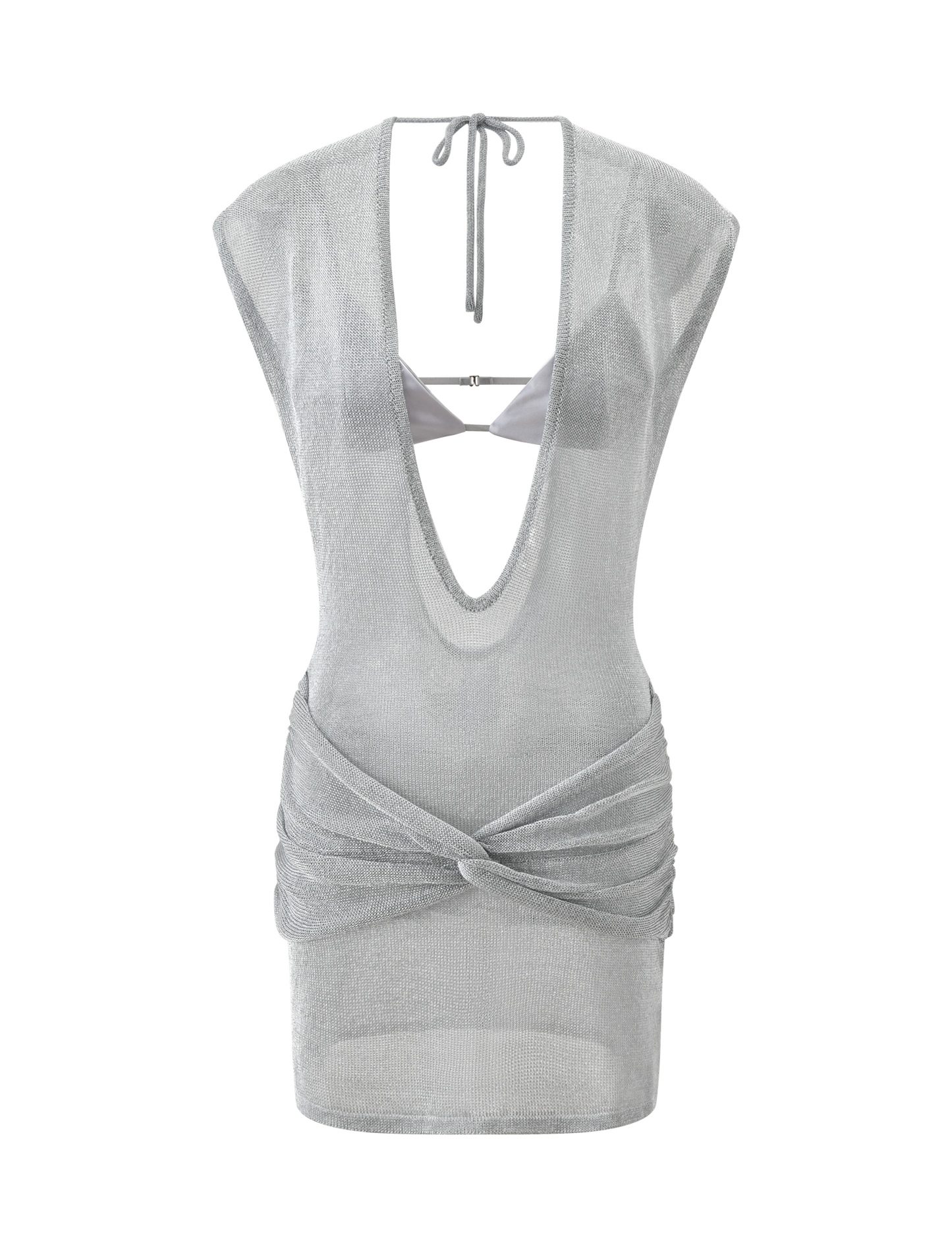 ZOSIA MINI DRESS - SILVER