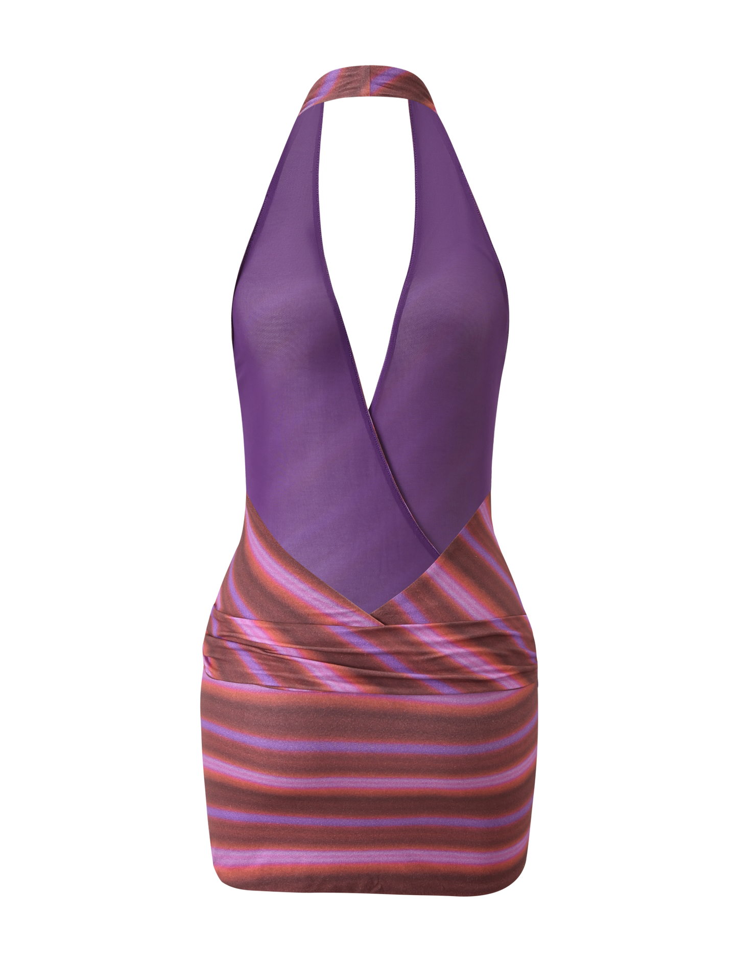 SORRENTO MINI DRESS - DUSK OMBRE STRIPE