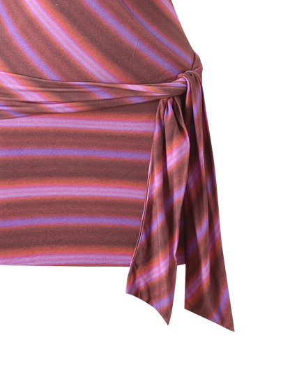 SORRENTO MINI DRESS - DUSK OMBRE STRIPE