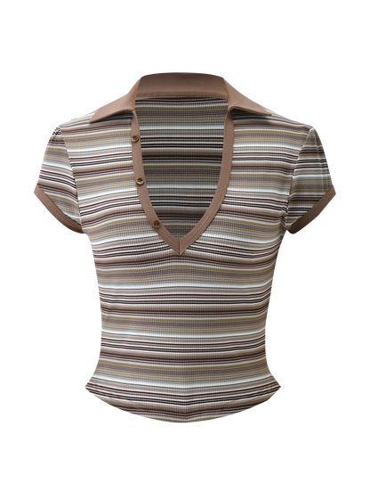 KAYDIN TOP - MULTISTRIPE