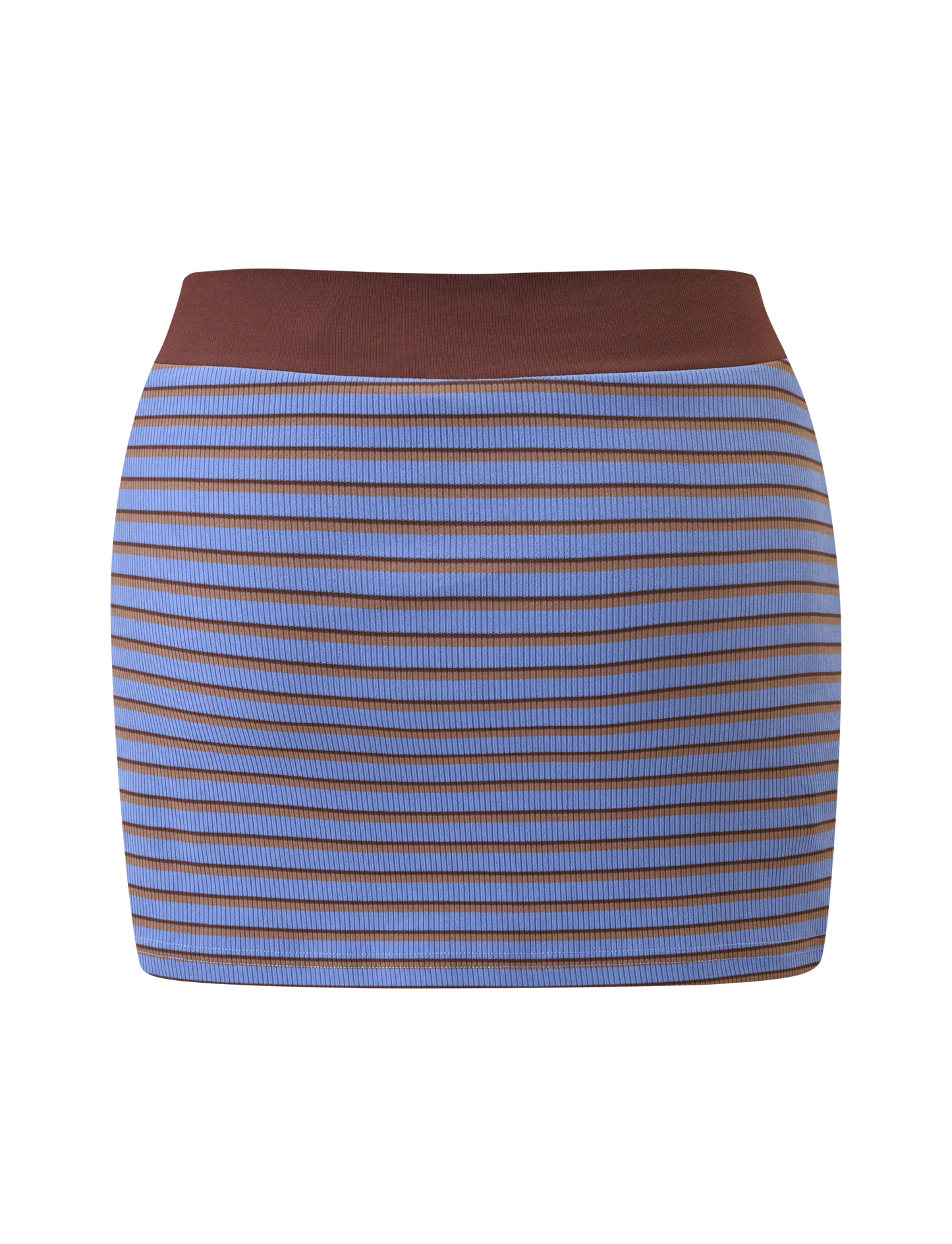 KAYDIN SKORT - BLUE AND BROWN STRIPE