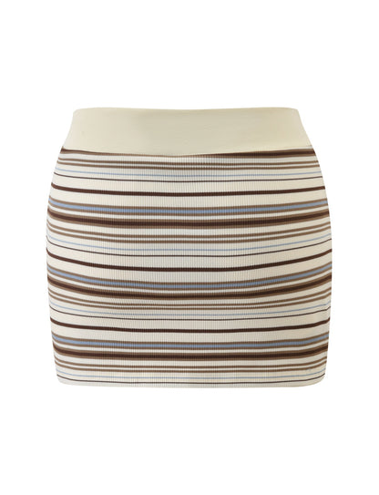 KAYDIN SKORT - CREAM STRIPE
