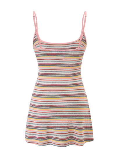 CELESTE MINI DRESS - MULTISTRIPE