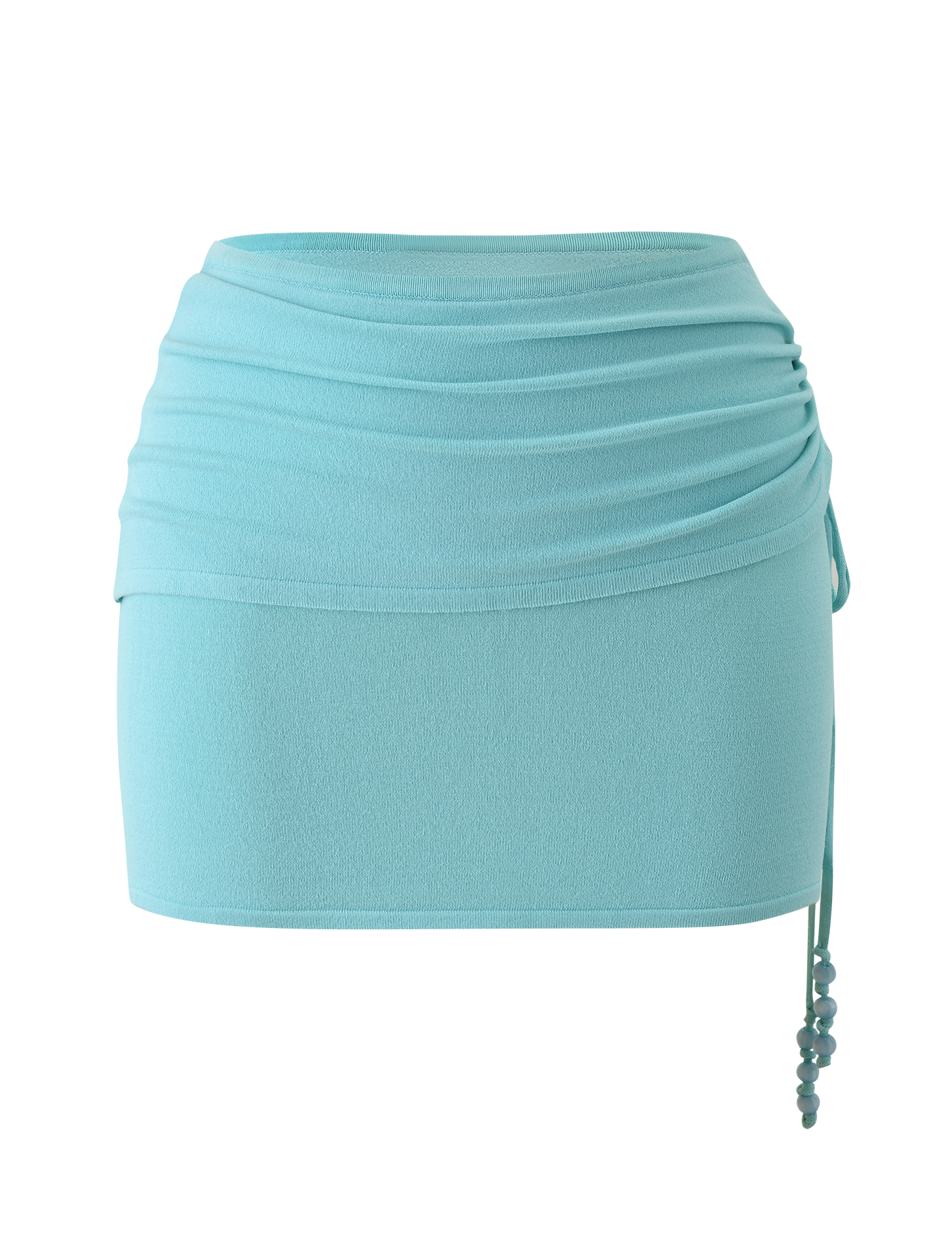 JASMINA KNIT MINI SKIRT - BLUE