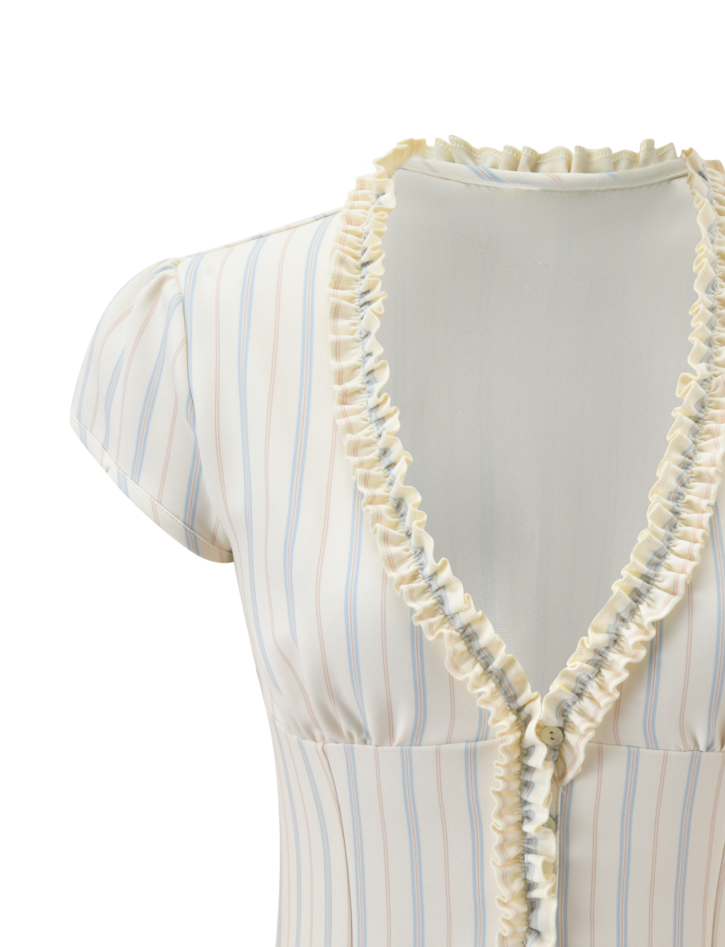 VALERIE RUFFLE TOP - STRIPE