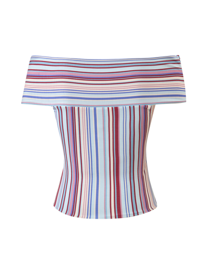 HAZE TWIST TOP - VARIEGATED STRIPE