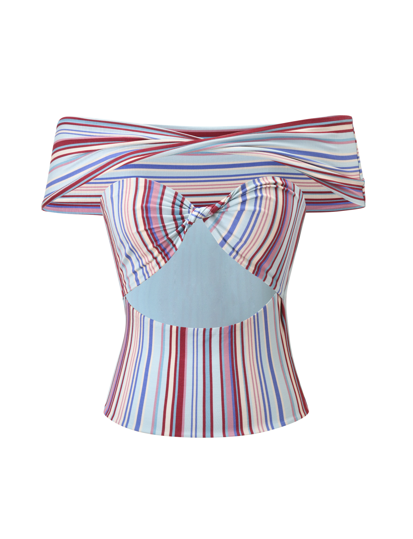 HAZE TWIST TOP - VARIEGATED STRIPE