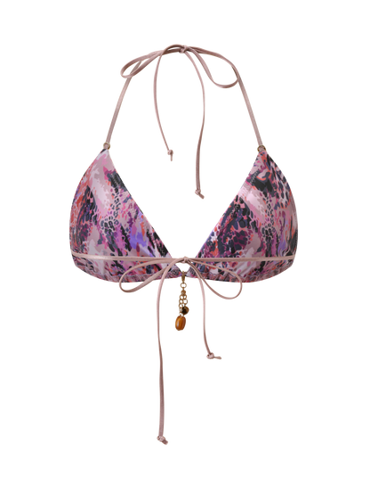 FINLEA BIKINI TOP 2.0 - PURPLE ANIMAL SWIRL