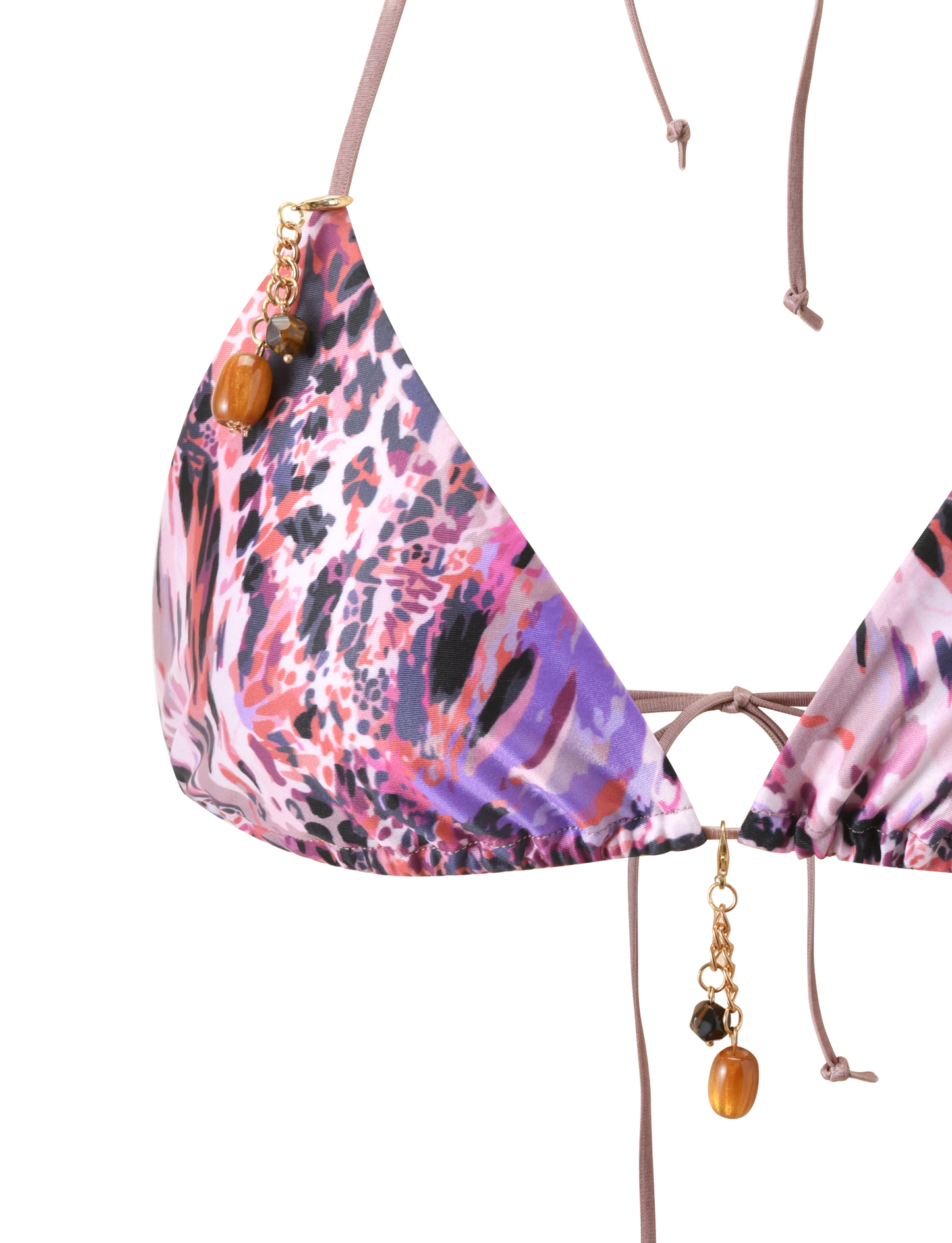 FINLEA BIKINI TOP 2.0 - PURPLE ANIMAL SWIRL