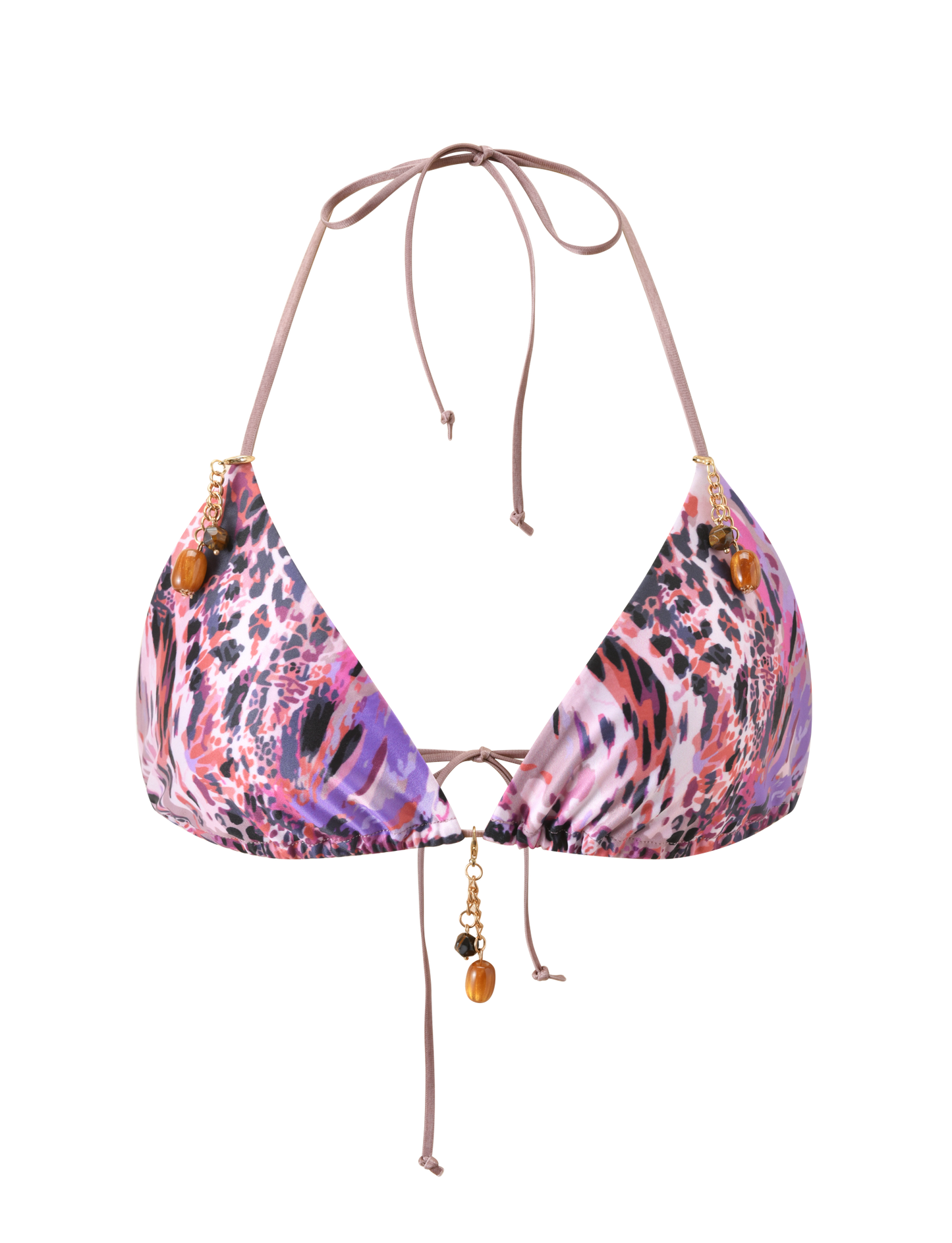 FINLEA BIKINI TOP 2.0 - PURPLE ANIMAL SWIRL