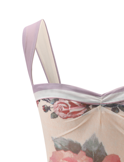 RAFFIE PRINTED CORSET - POSTCARD FLORAL