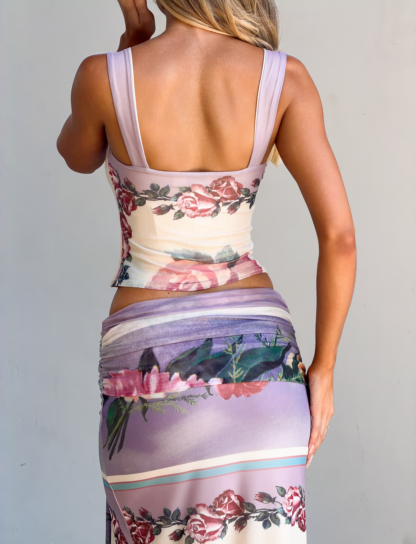 RAFFIE PRINTED CORSET - POSTCARD FLORAL
